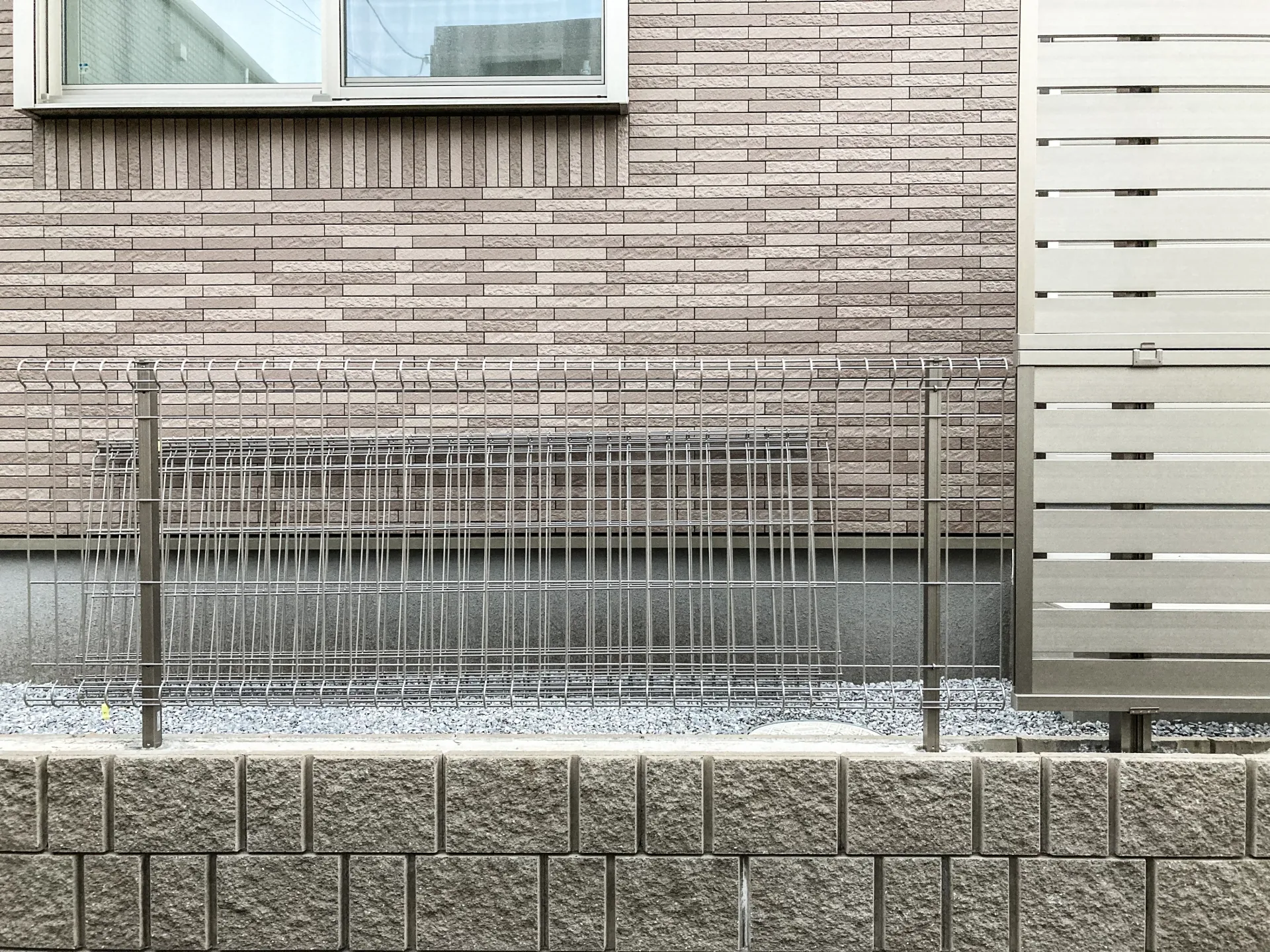 境界線とフェンス